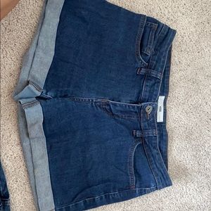 Vans dark blue Jean shorts